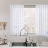 Topfinel Lace Curtain, Stylish, Solid Color, Set of 2, Width