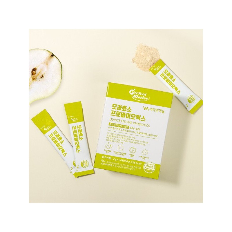 Vitamin Village 퍼펙트바이오틱스 모과 효소 프로바이오틱스 3박스 총90포 Perfect Biotics