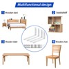 Pack of 4 Angle Shelf Brackets, Bolatus L Angle Shelf