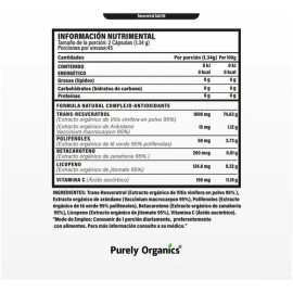 Combo Duo Resveratrol Anti-ox Complex Gold | 90 Cápsulas Sin Sabor