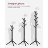 VASAGLE Solid Wood Coat Rack, Free Standing Tree-Shaped Coat Rack