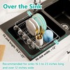 AIDERLY Dish Drying Rack in Sink Expandable Stainless Steel Kitchen