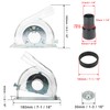 LICHIFIT Grinder, Dust Collection Cover, Dustproof, Connects to Dust Collector