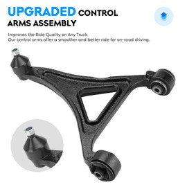 Front Lower Control Arm w/Ball Joint (ONLY AWD) for Chrysler 300 2005-2010, Dodge Charger 2007-2010, Magnum 2005-2008, (2.7L 3.5L 5.7L), Driver & Passenger, Suspension Kit K641534 K641533, 2Pcs