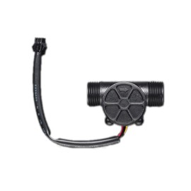 Uniquers Liquid Flow Meter Water Flow Hall Effect Sensor Switch Flowmeter Counter- Plastic 1/2" NPS Threaded