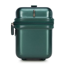 WITTCHEN Explorer line Cosmetic Travel Case Toiletry Bag Hard Shell Polycarbonate High-Strength Plastic Honeycomb Structure Size XS Green