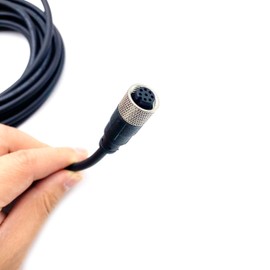 FOWIUNYE 6.56ft M12 8Pin Female Connector Cable, A Code Straight Aviation Plug Electrical Wire PVC Industrial Molded Cable for Industrial Automation Control Fieldbus Module 30V 2A AWG24 (2Meter)