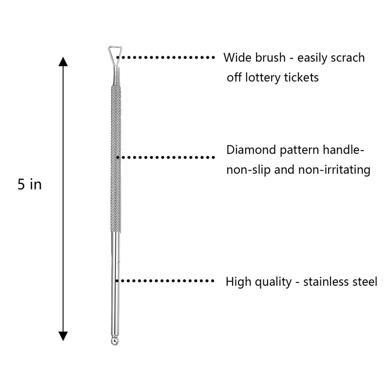 3PCS Metal Lottery Ticket Scratcher Pens – Ergonomic Scratch Off