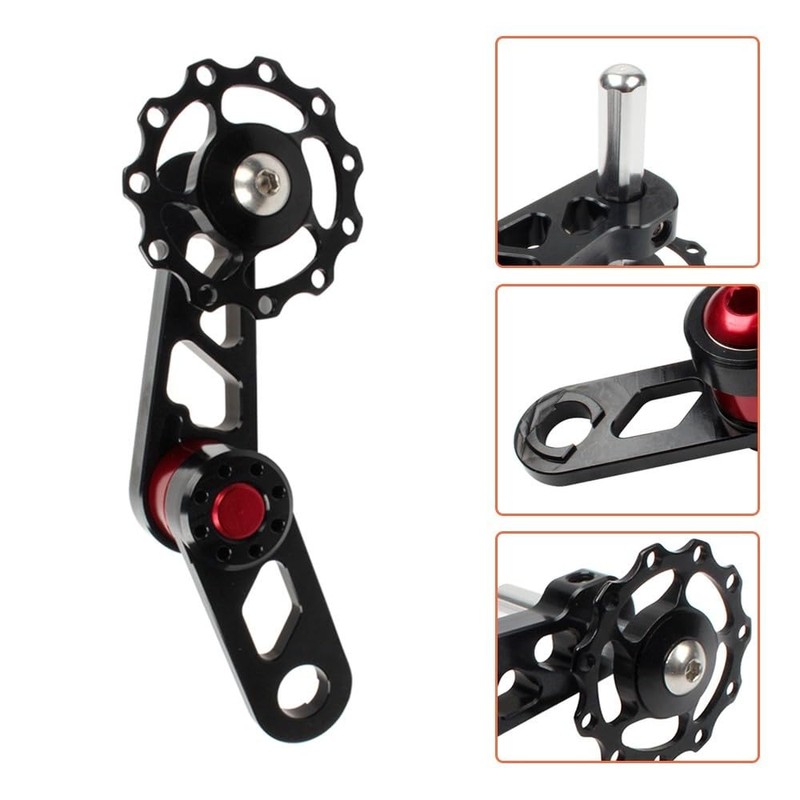 MiOYOOW Bicycle Chain Tensioner, Bicycle Rear Derailleur Chains Aluminium Alloy