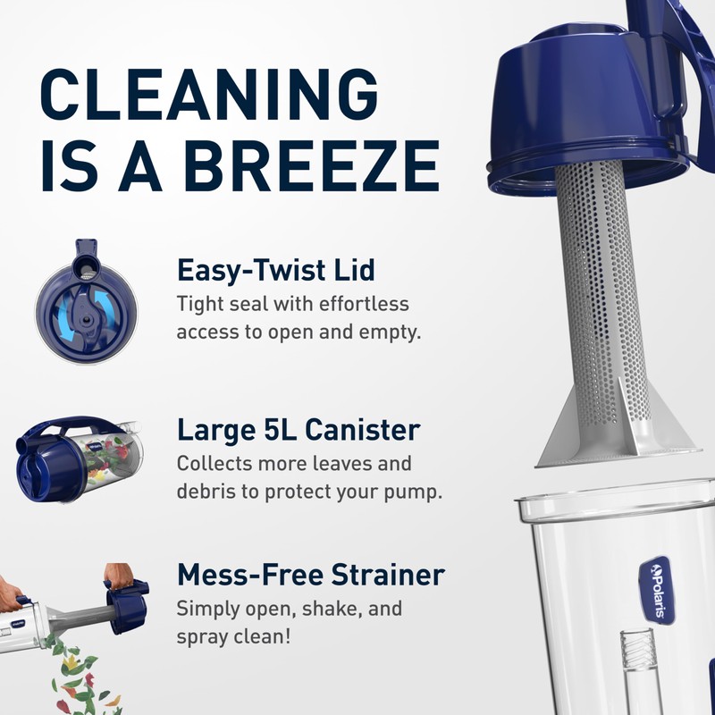 Polaris Cyclonic XL Leaf Catcher, Universal Fit & Easy to