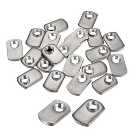 uxcell Slide in T-Nut with Offset Thread, 50Pcs 5/16"-18 304 Stainless Steel T Nuts for T Track Extrusions