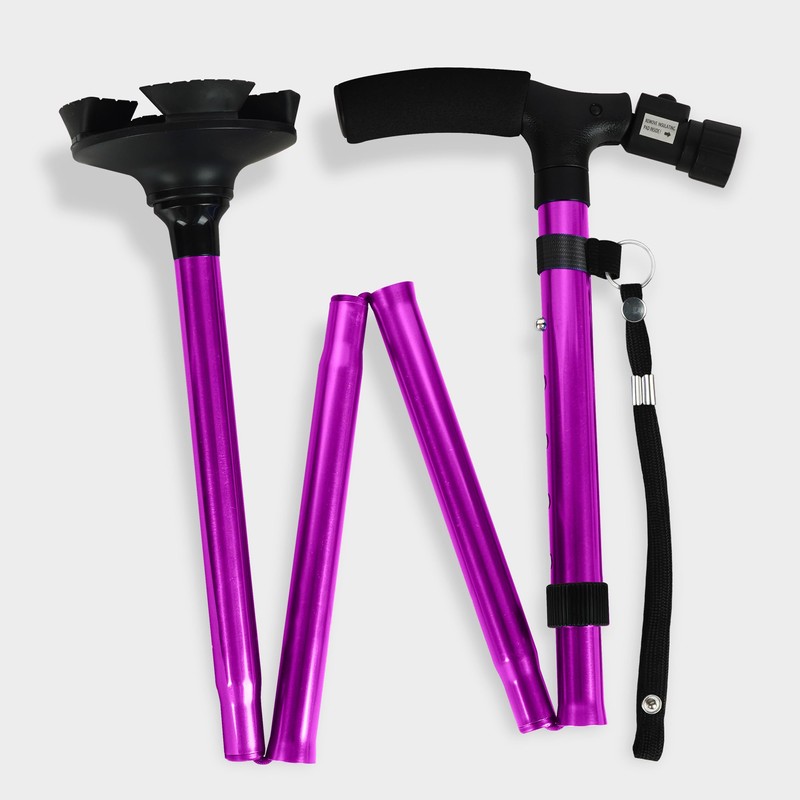 Folding Cane with Led Light, Adjustable Canes for Men and