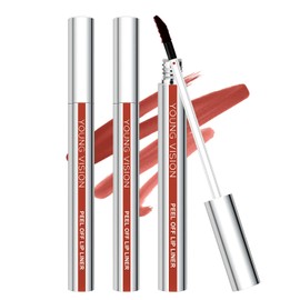 3 Colors Peel Off Lip Liner, Long-Lasting Peel Off Lip Tint, Waterproof Matte Lip Gloss, Non-Stick Cup Tattoo Magic Color Tint, Highly Pigmented Peel Off Lip Liner(04)