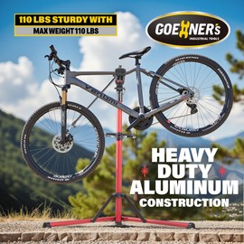 Heavy Duty E Bike Repair Stand (Max 110 lbs) - Portable Bicycle Stand Maintenance Workstand Aluminum Made For Electric Bikes, Mountain Bike and Road Bike
