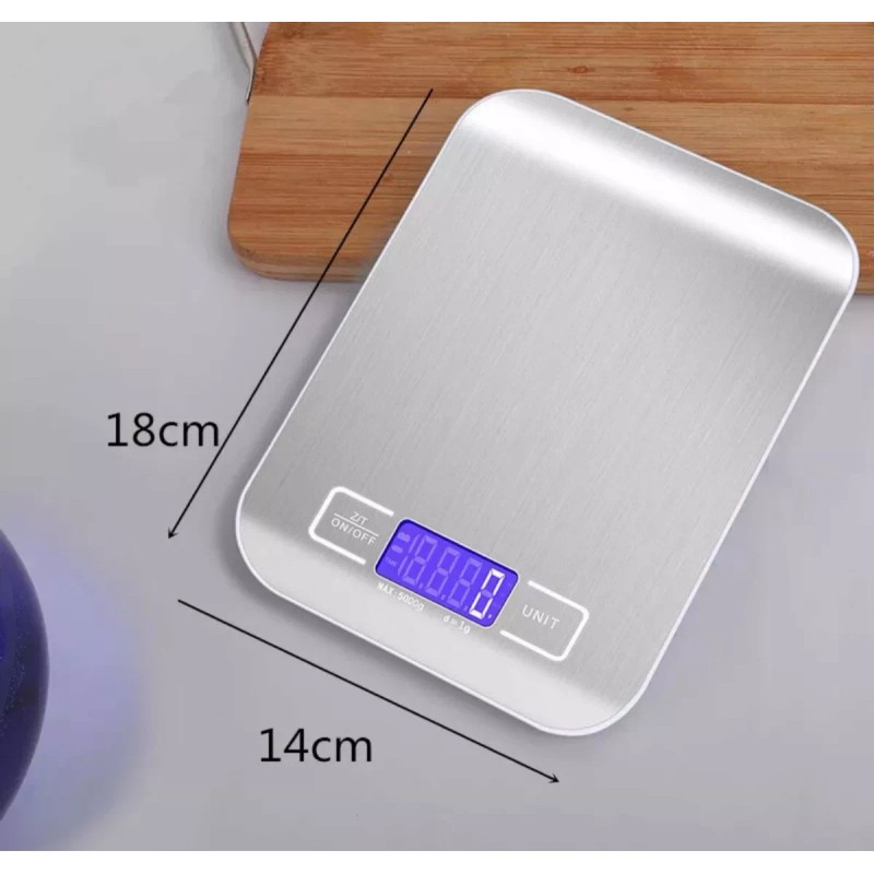 SuperConfort Bascula Balanza Digital Para Cocina Acero Inoxidable 5kg