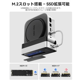 ORICO MiniDock Stand for Mac mini M4 Dock 6-IN-1 USB-C Hub 10Gbps High Speed Transfer