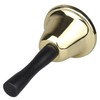 HALJIA Classic Metal Hand Bell Gold Handheld Loud Call Service