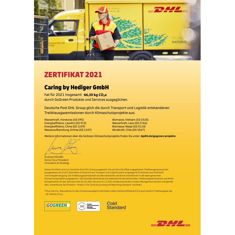 healthy & caring Premium glass 50 ml glass jar, first-class