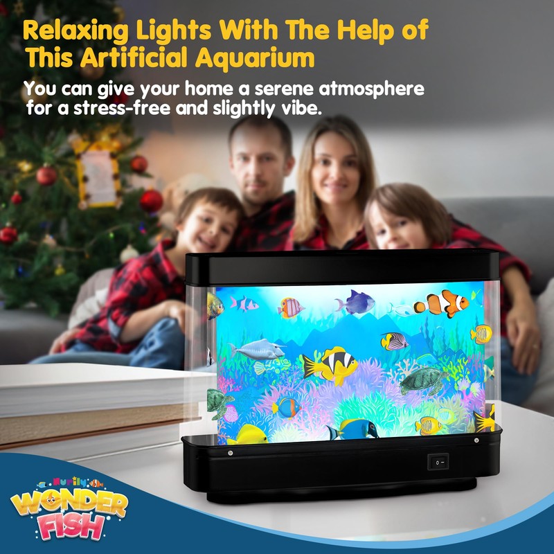 Artificial Fish Tank Virtual Ocean Toy - Mini Office Desk