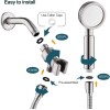 BRIGHT SHOWERS New High Pressure (1.8gpm) Handheld Shower Head With