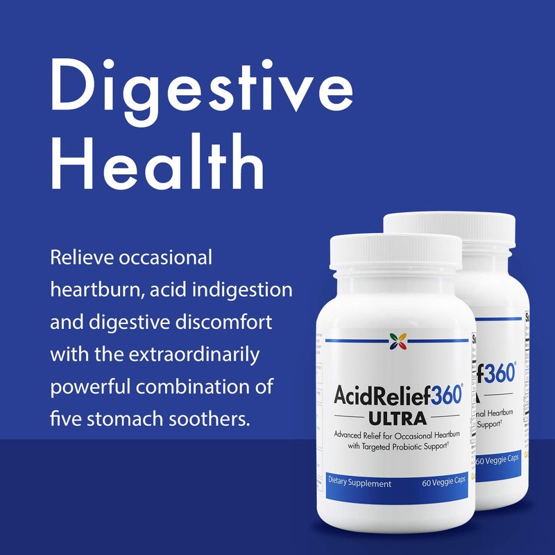 Stop Aging Now - AcidRelief360 ULTRA with GutGard and Probiotics