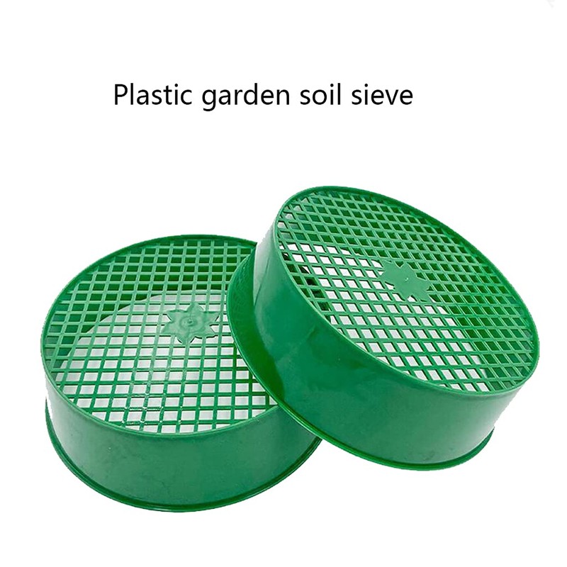 Sieve Garden Soil Mesh Pan Sifting Sifter Filter Sand Plastic