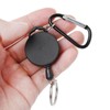 Roontin Retractable Badge Reels - Heavy Duty Extendable Key Chain
