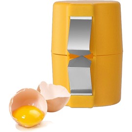 Egg Opener Tool, Portable Egg Shell Opener, Handheld Egg Cracker for Home, Dorm, Kitchen (Orange)