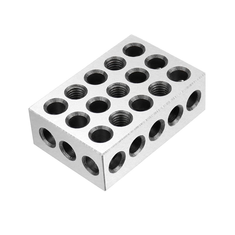 QWORK 2 Pieces Parallel Blocks Metric 1-2-3 Blocks, 23 Holes