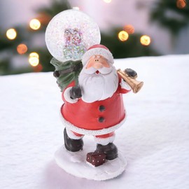 Envenzo Christmas Snow Globe Santa Magical Table Decoration, Loving Details, Hand-Painted Perfect Christmas Centre piece by Envenzo (Santa With Trumpet)