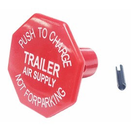 TORQUE Red PP-7 Trailer Air Supply Push-Pull Knob with Roll Pin for Dash Brake Control Valve (Replaces Bendix 290655) (TR290655)