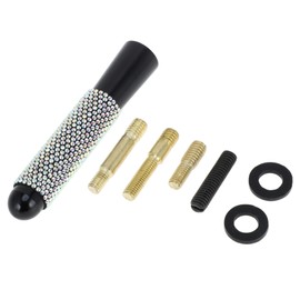 RATCHROLL 1 Set Universal Car Signal Antenna 3.15" Bling Rhinestone Polished Finish Antenna for Decoration Aluminum Alloy Material Colorful