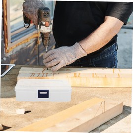 Gadpiparty Portable Compartment Saw Organizer Box Rectangular Storage Container for Easy Classification of Saw Blades Parts Space Saving Design Durable Material