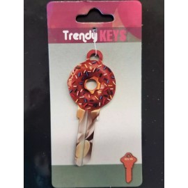 DONUT WITH CHOCOLATE FROSTING & SPRINKLES SHAPED SCHLAGE SC1 KEYBLANK