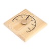 0~140℃ Wooden Thermometer Temperature Display for Sauna Room Wall Mounted