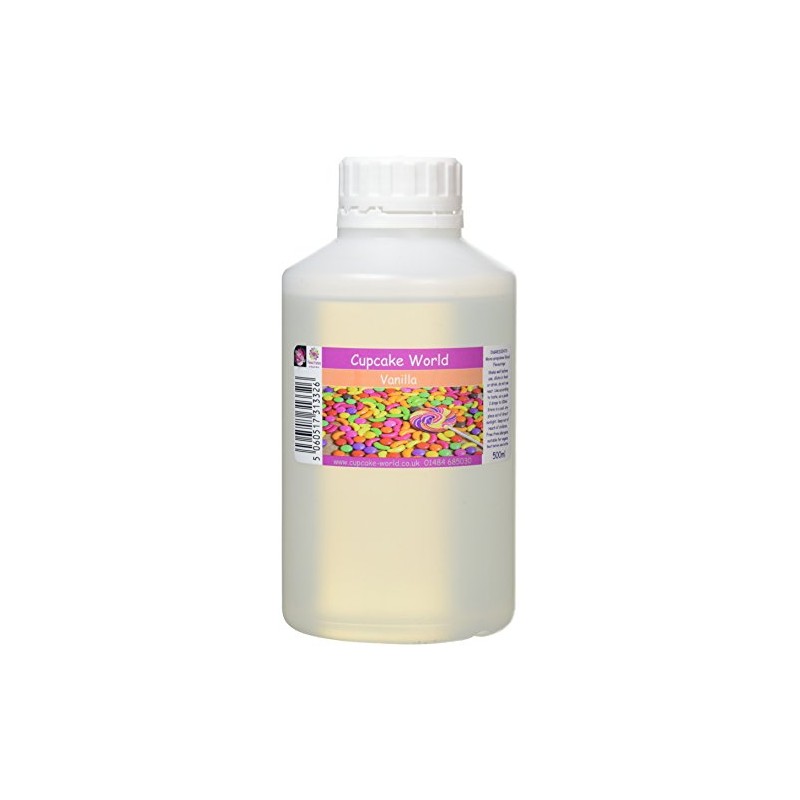 Cupcake World Intense Food Flavouring, Vanilla, 500 ml