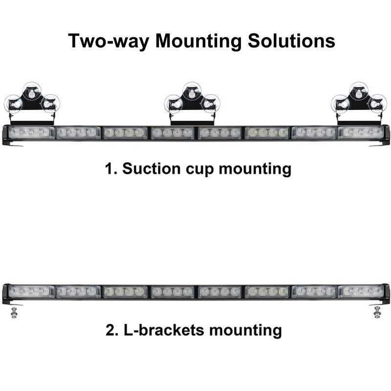 ASPL 36" 32LED Traffic Advisor Light Bar Warning Emergency Strobe