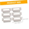 OSALADI Strike Plate 6pcs Door Hole Filler Cover Plate Door