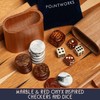 Pointworks 17 Inch Backgammon Sets for Adults. Beautiful Wood Inlaid