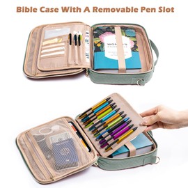 IMAGINING Bible Cover for Women - Stylish Large Bible Covers - Bible Case with Handles - Bible Bag Journal Case - Bible Carrying Case for Women - Bible Gift - Book Protector for Book Lovers