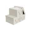 StorageWorks Storage Bins with Lids, Decorative Storage Boxes with Soft