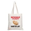 Coralgraph Inc TB389 Beware Crazy Hamster Lady Novelty Present Gift