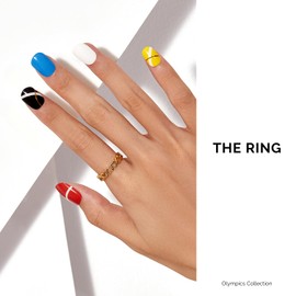 NAILOG Nagelfolie,Nagelfolie uv Härtend,Nagelfolie Selbstklebend,UV Nagelfolien,34 Stück Nagelsticker,Nails Starter Set,Geschenk für Frauen,The Rings