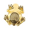 Rhinestone Frog Jewelry Box Painted Electroplated Frog Figurine Jewelry Boxes