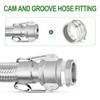 TAISHER 2PCS Global Type A Aluminum Cam & Groove Hose