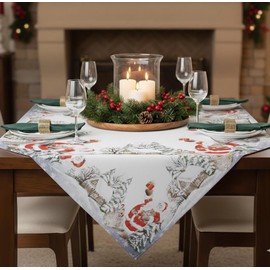 Kamaca Teddy Bear Series For Christmas, Christmas Tablecloth With High-Quality Print Motif, Winter, Christmas
