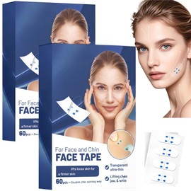 120Pcs Fa/ce Li/ft Tape Invisible,Waterproof Lifting Sticker for Hide Wrinkles,Instant Tightening Patches for Face,Lifting Sagging Skin,Thin Tape Fa/ce Li/ft Tape Invisible