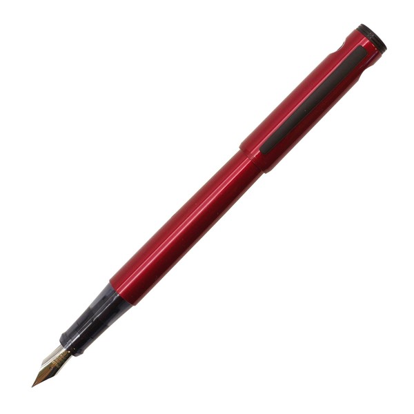 LIGHTIVE Fountain Pen, Fountain Pen, Fine/F [Active Red] Lightweight Body,