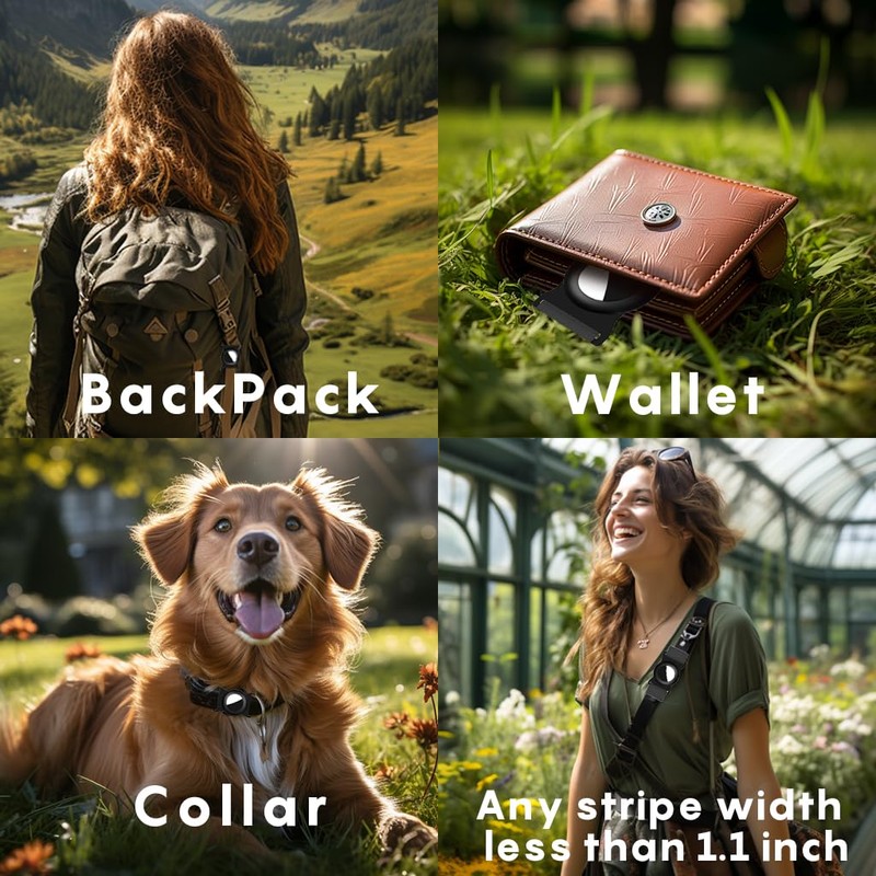 AirTag Holder for Ridge Wallet, Slim Aluminum Secure Tracker Case