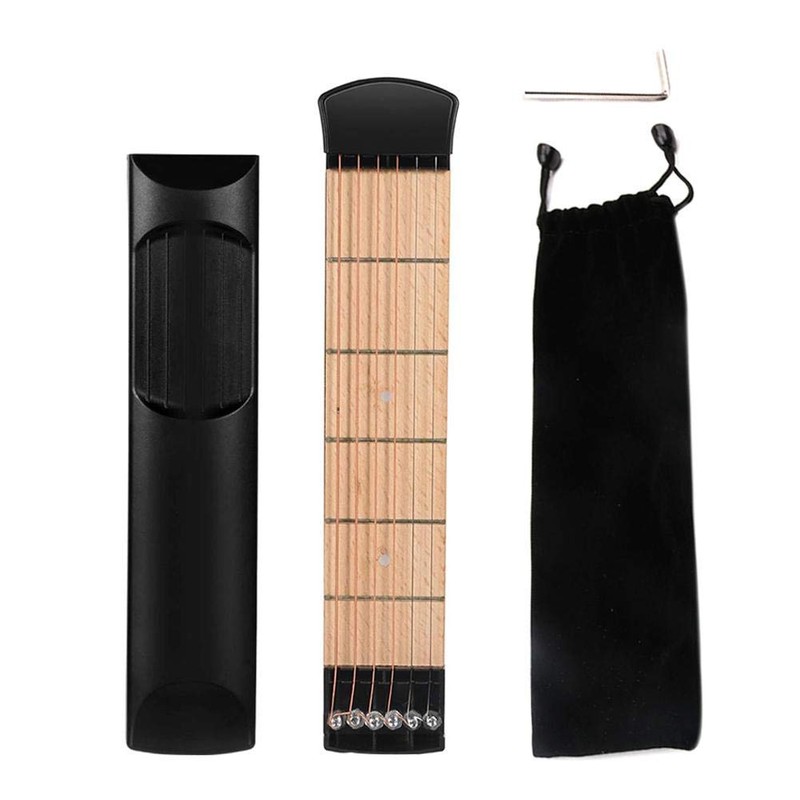 Guitar Practice, Pocket Guitar, 6 Fret, Beginner, Convenient, Anti-Interference, Finger
